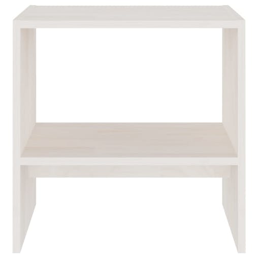NNEVL Bedside Cabinets 2 pcs White 40x30.5x40 cm Solid Pinewood
