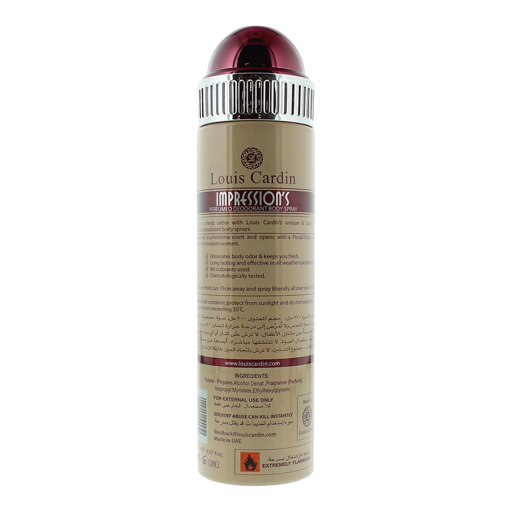 Louis Cardin Impression's Deodorant Spray 200ml