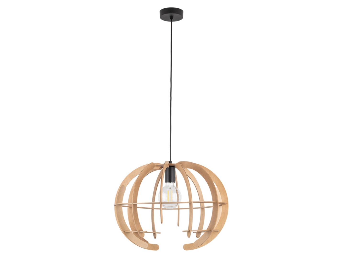 Lampa wisząca Venus Wood 160 cm drewniana beżowa