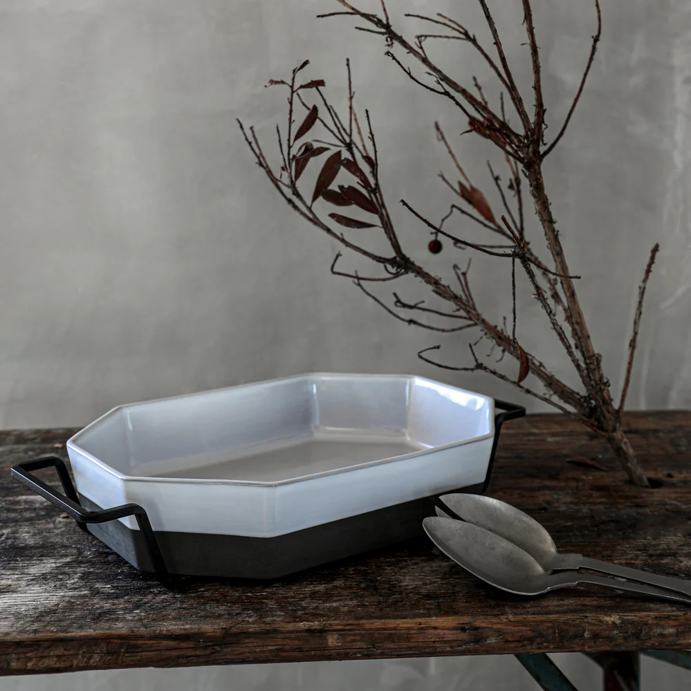 Octagonal Baker with Metallic Holder Plano