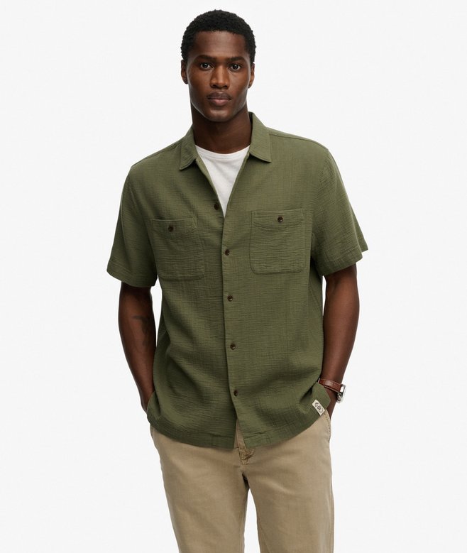 The Merchant Store - Textured Short Sleeve Shirt
