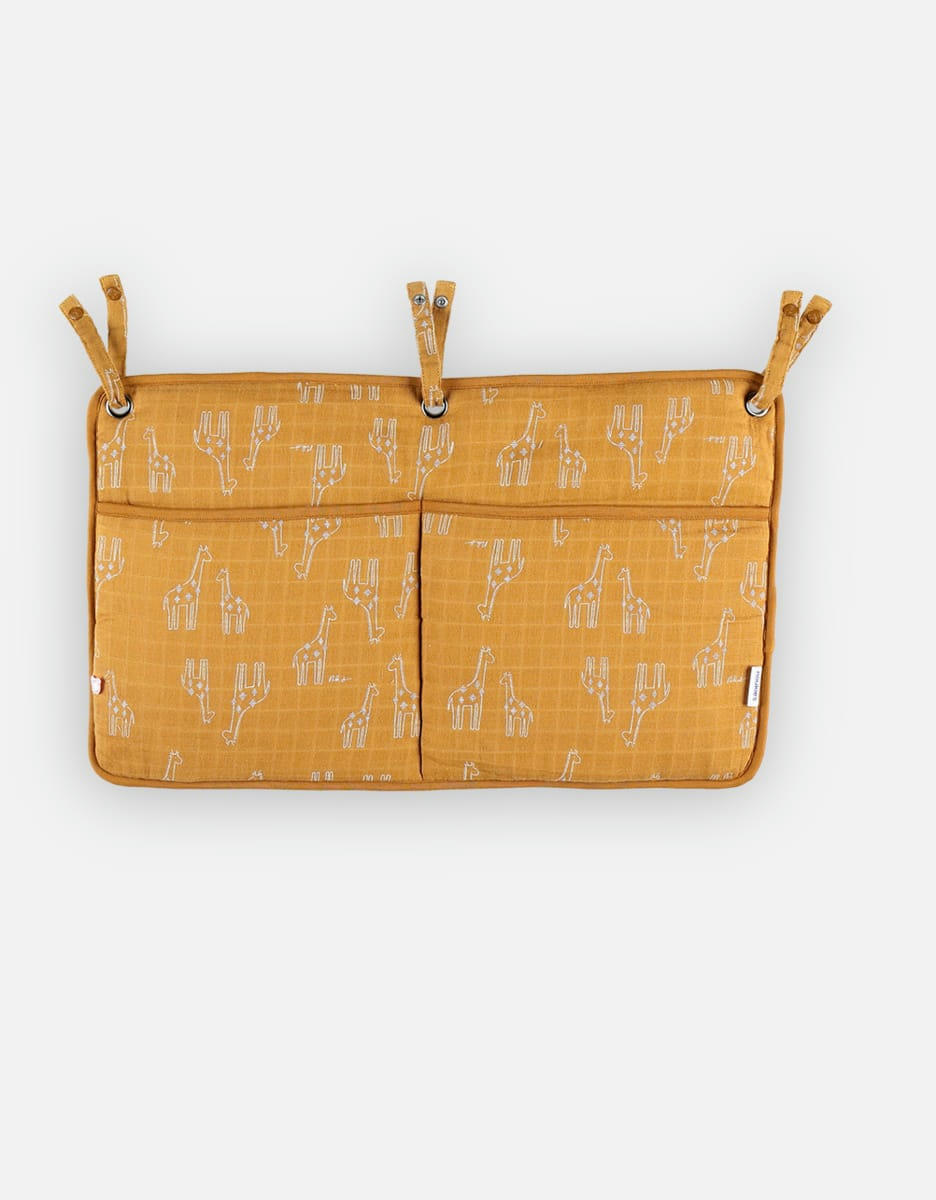 - Poche de rangement en mousseline BIO, ocre