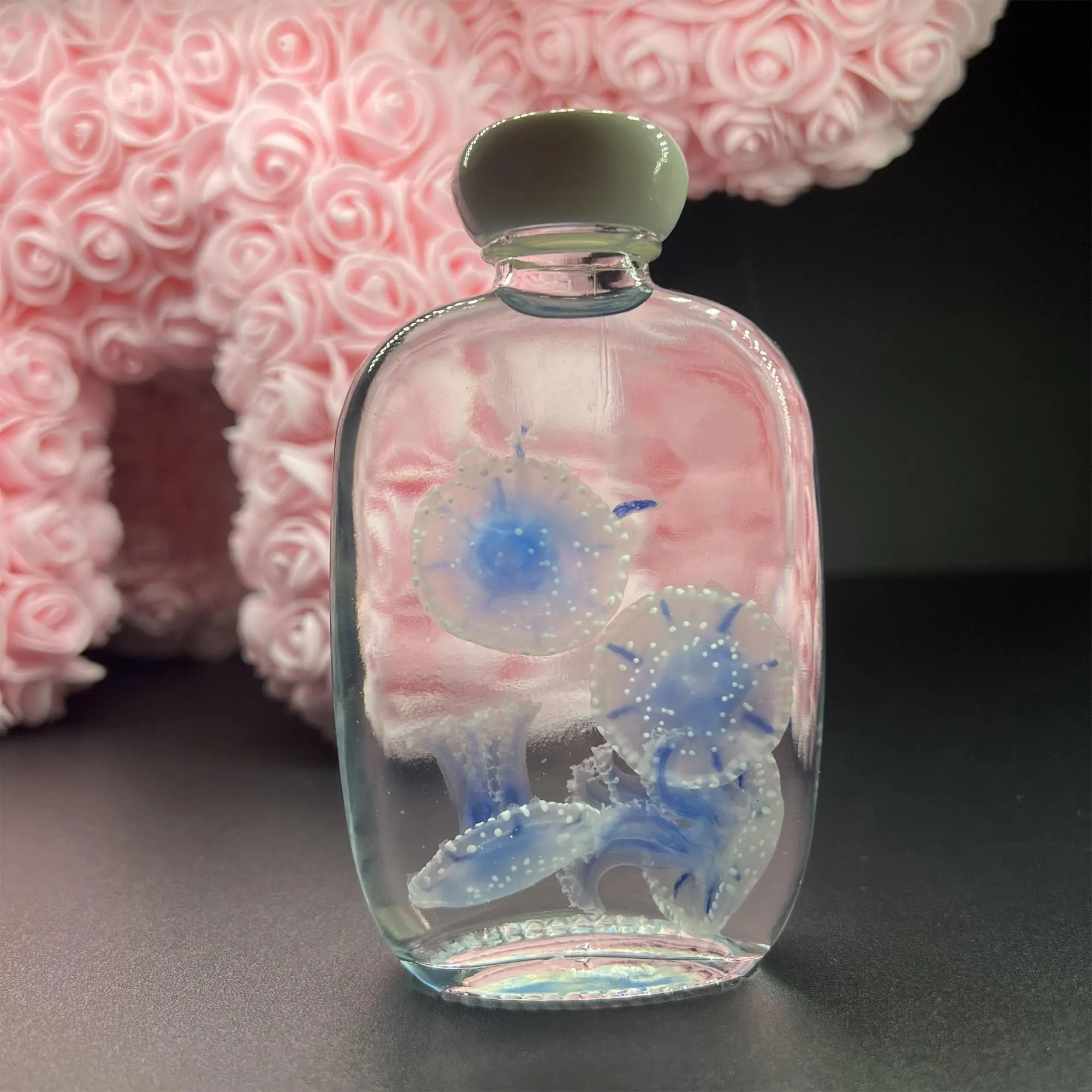 Preserved Papua Jellyfish Wet Specimen Set – Ethical Ocean Decor, Apothecary Bottle