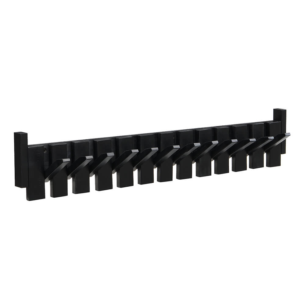 Home Deluxe Kapstok PORTE - 80 x 3,5 x 15 cm, zwart