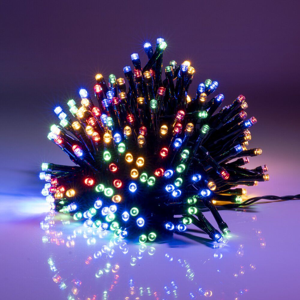 Guirlande de No&euml;l lumineuse 240LED multicolore 17,9 m d'éclairage