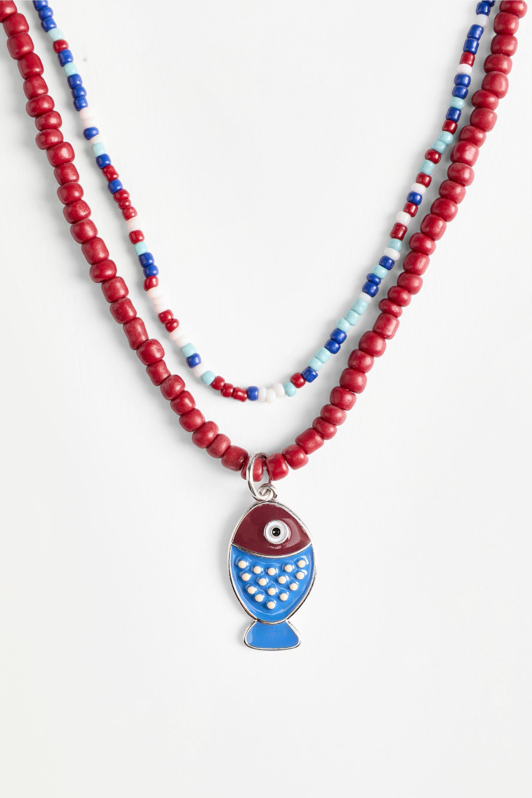 Collar doble pez