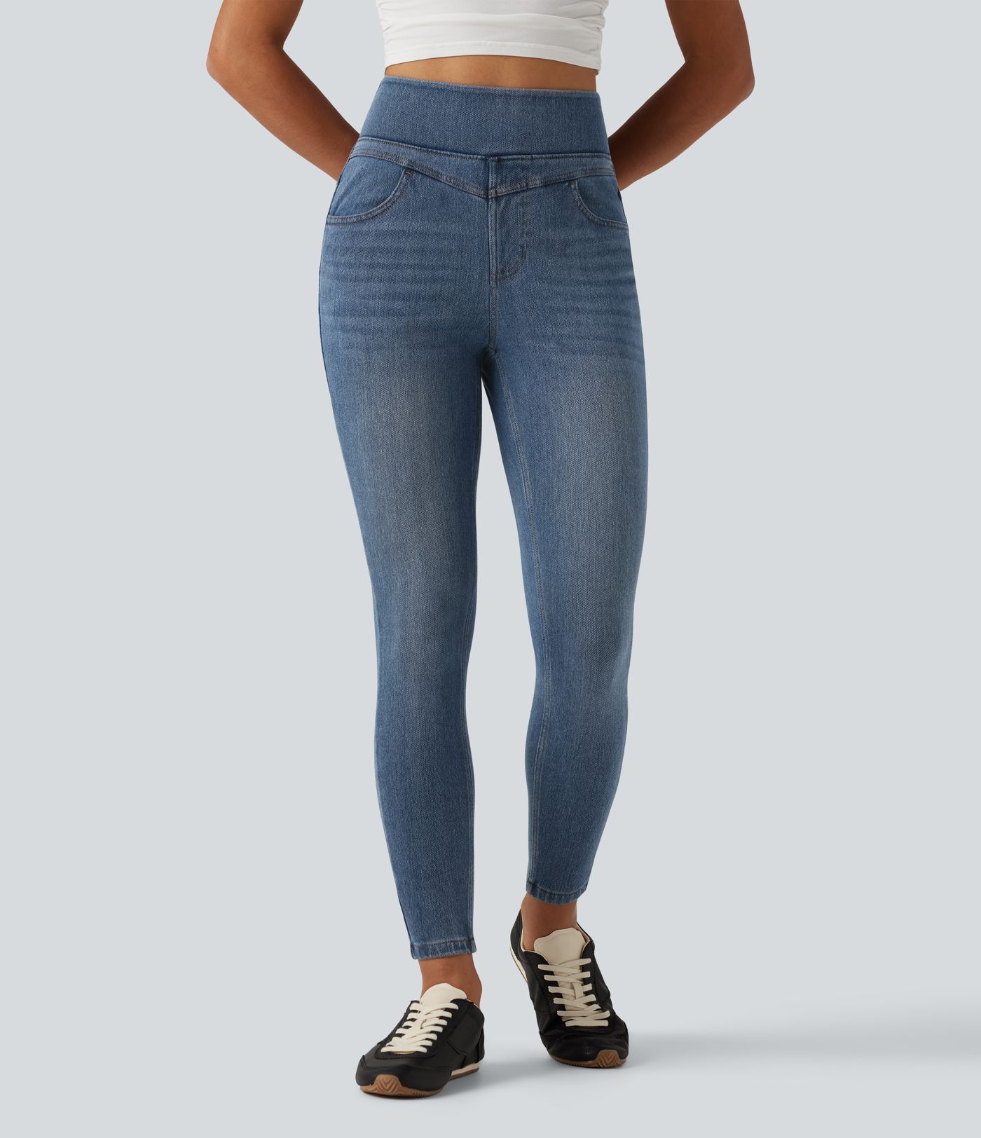 Jean Halara Flex™ Denim Heat taille haute avec poches