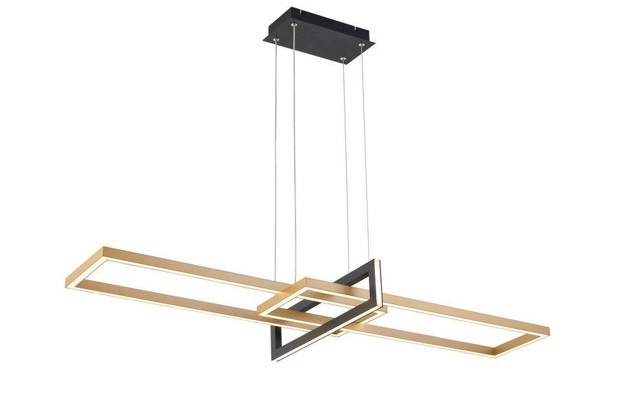Lampa wisząca Aspen czarno-złota LED 1x36W Odcienie bieli 2880lm Reality