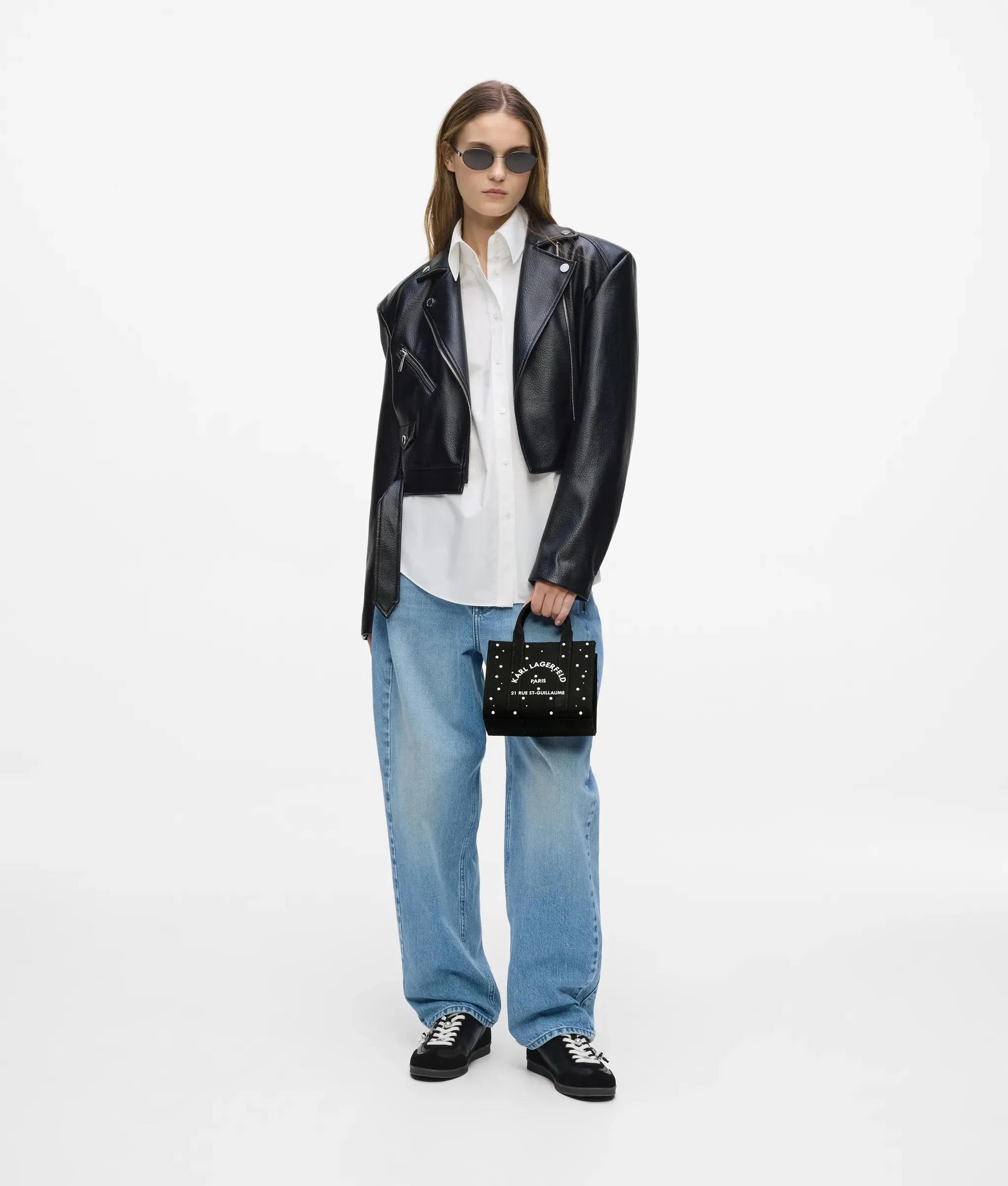 Sac en toile miniature Rue St-Guillaume avec fausses perles