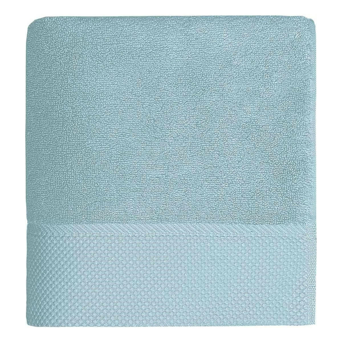 SENSOFT - Serviette de toilette  zéro twist 560gr/m²  bleu arctic 50x100 cm