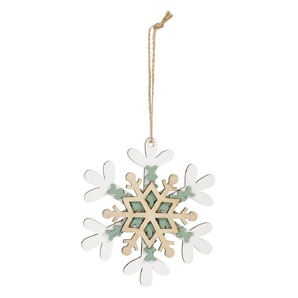 Suspension de No&euml;l flocon esprit scandinave