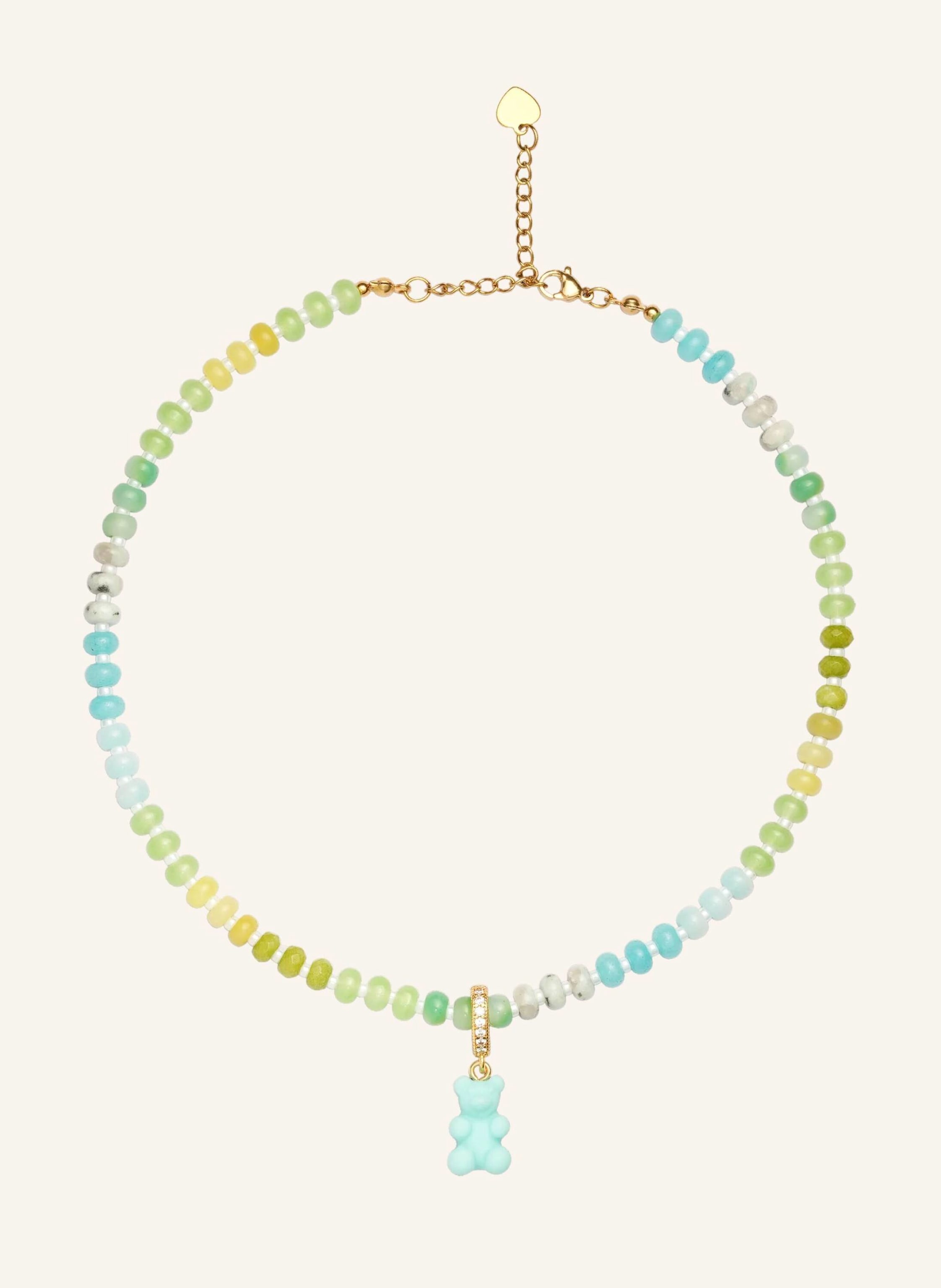 CRYSTAL HAZE Halsketten TROPICAL NOSTALGIA BEAR NECKLACE BLUE by GLAMBOU