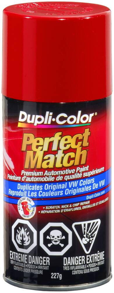 Dupli-Color Perfect Match Premium Acrylic Lacquer Automotive Aerosol Spray Paint, Tornado Red (LY3D), 227-g