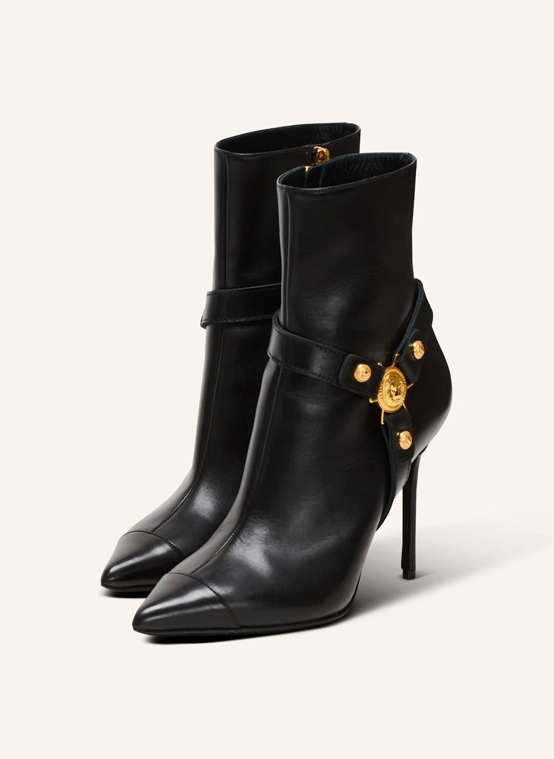 BALMAIN Stiefeletten Eva mit Absatz aus Kalbsleder