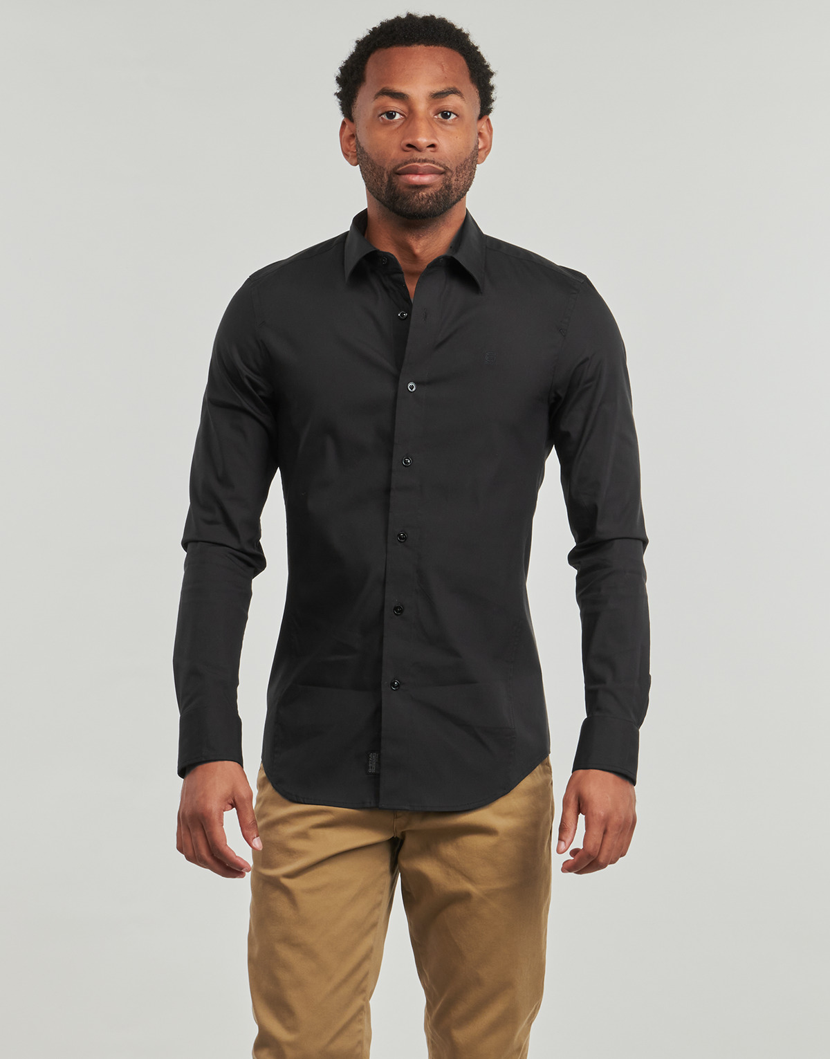 G-Star Raw - UNIFORM SLIM SHIRT LS - Black