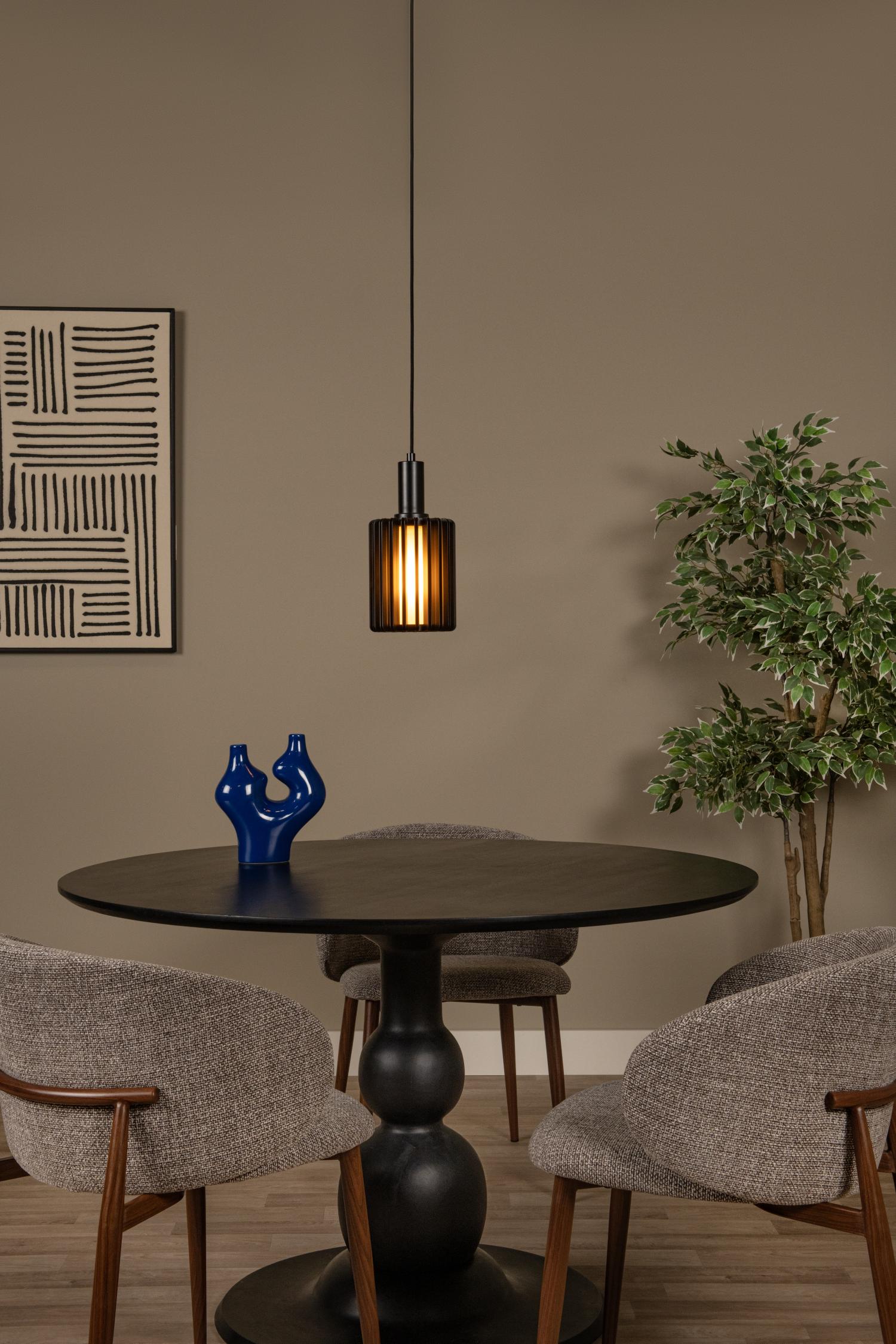Lucide hanglamp LAMBRES - 1xE27 - Zwart