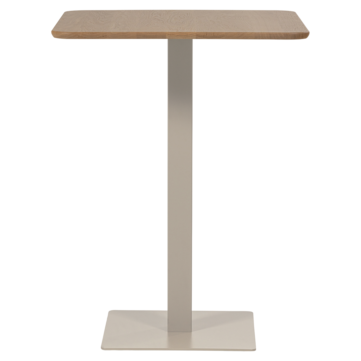 WOOOD bartafel afgeronde hoek dl Tablo - Transparant - 107x79x79