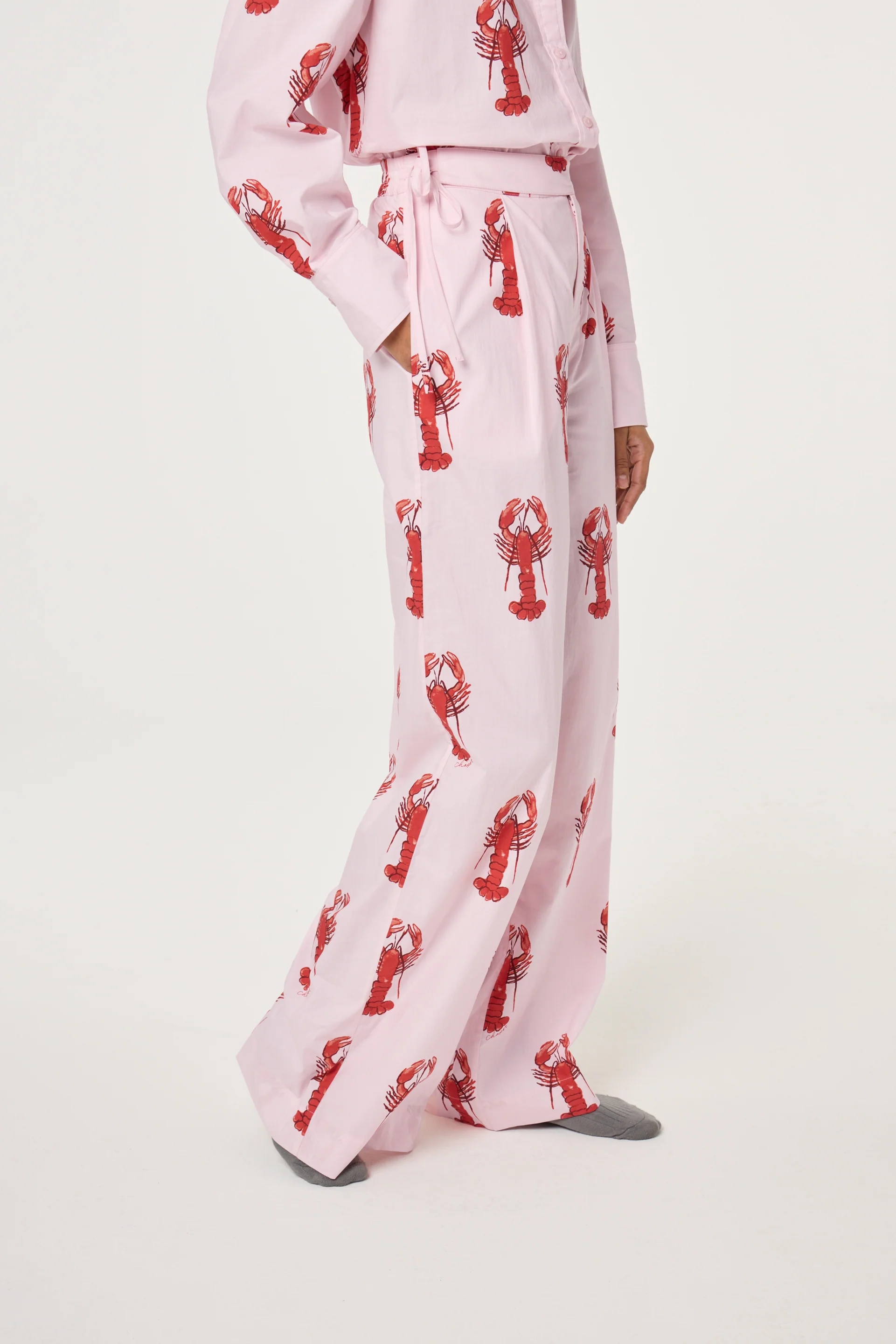 Vivien Trousers | Cherry Blossom/Tangerine Tango