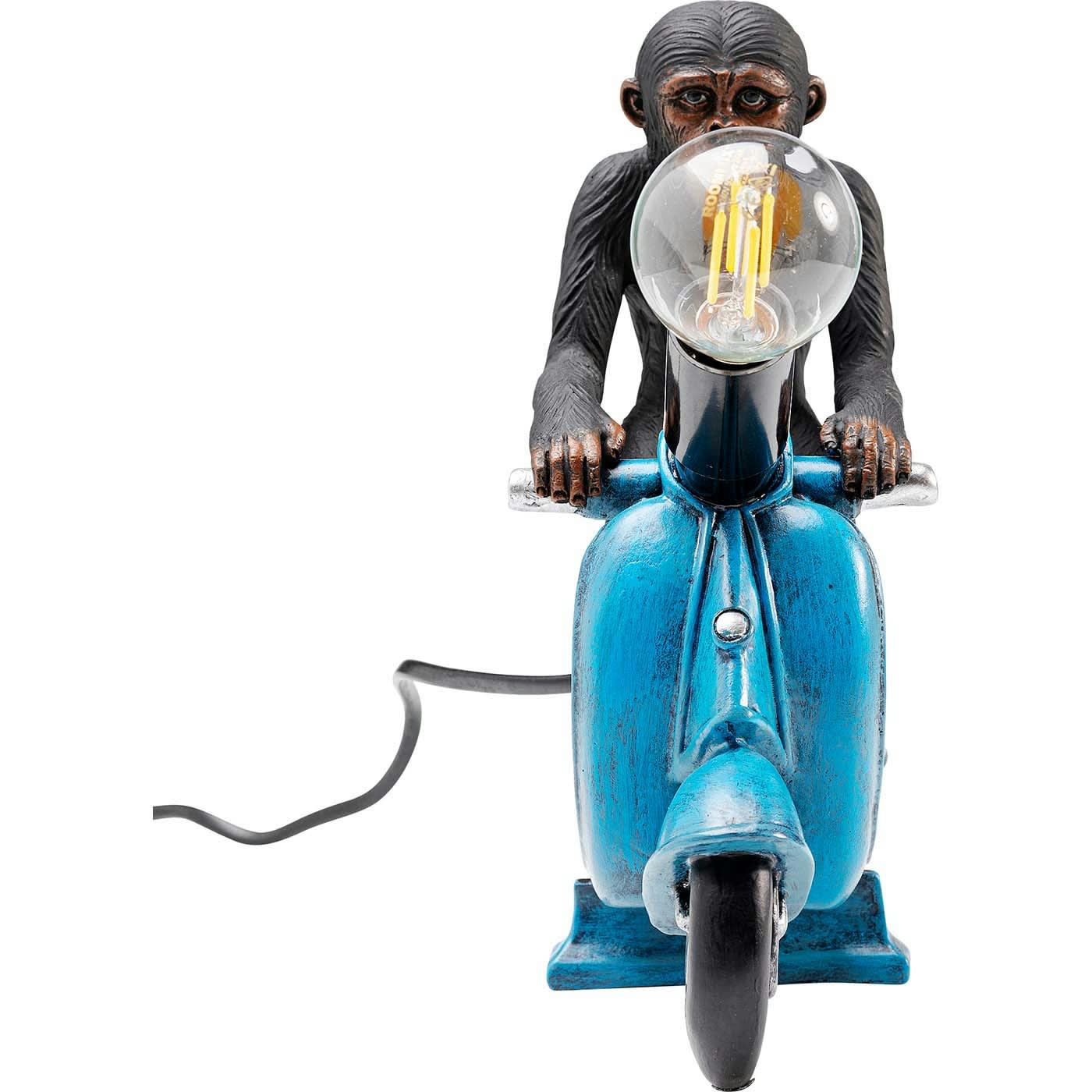 MONKEY - Lampe singe scooter bleu Kare Design