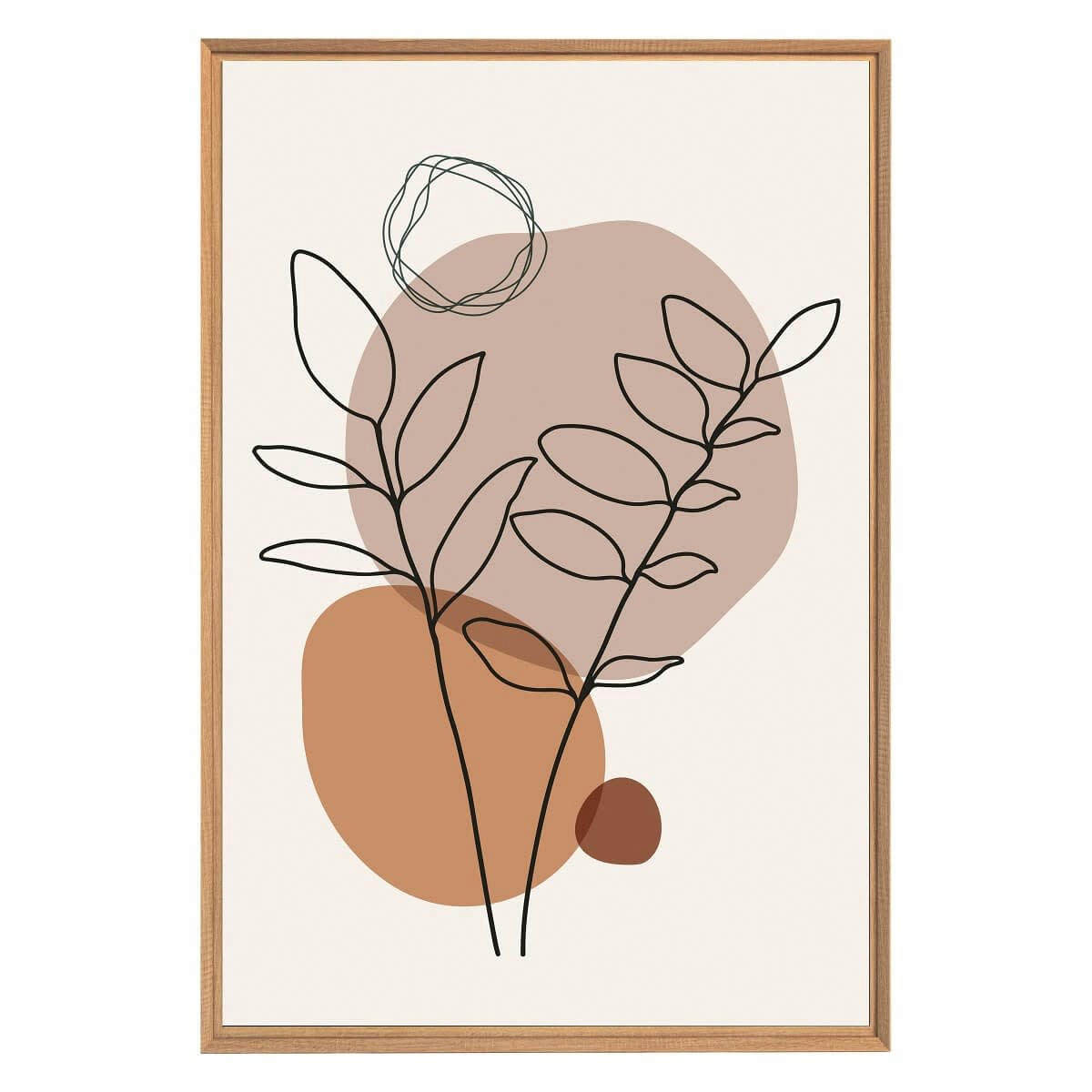 CHARME ROMANTIQUE - Tableau mural encadré fleur 65x97 cm