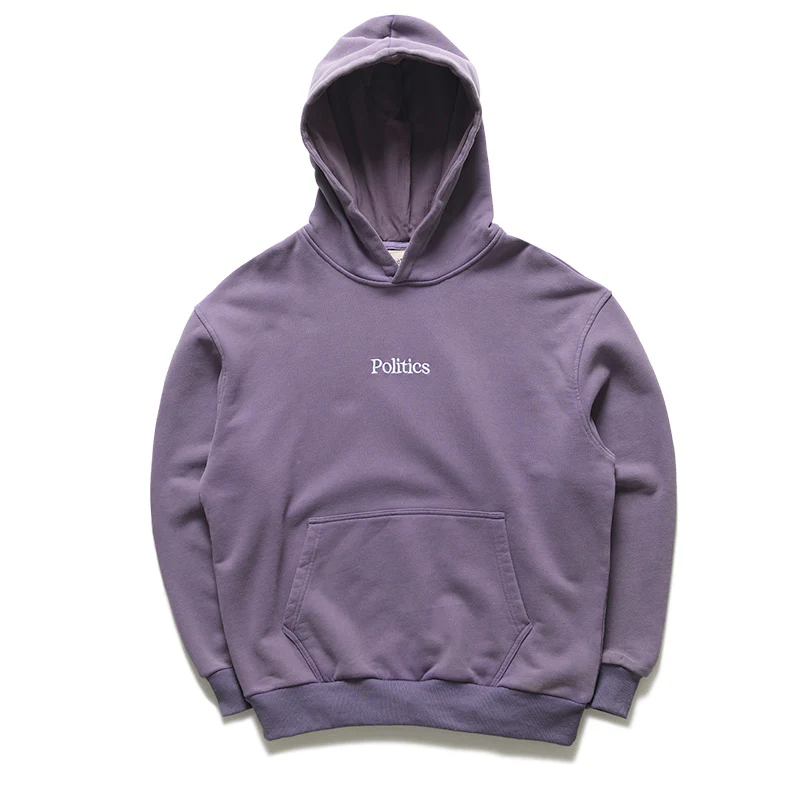 Politics Vintage Wash Hoodie - Purple