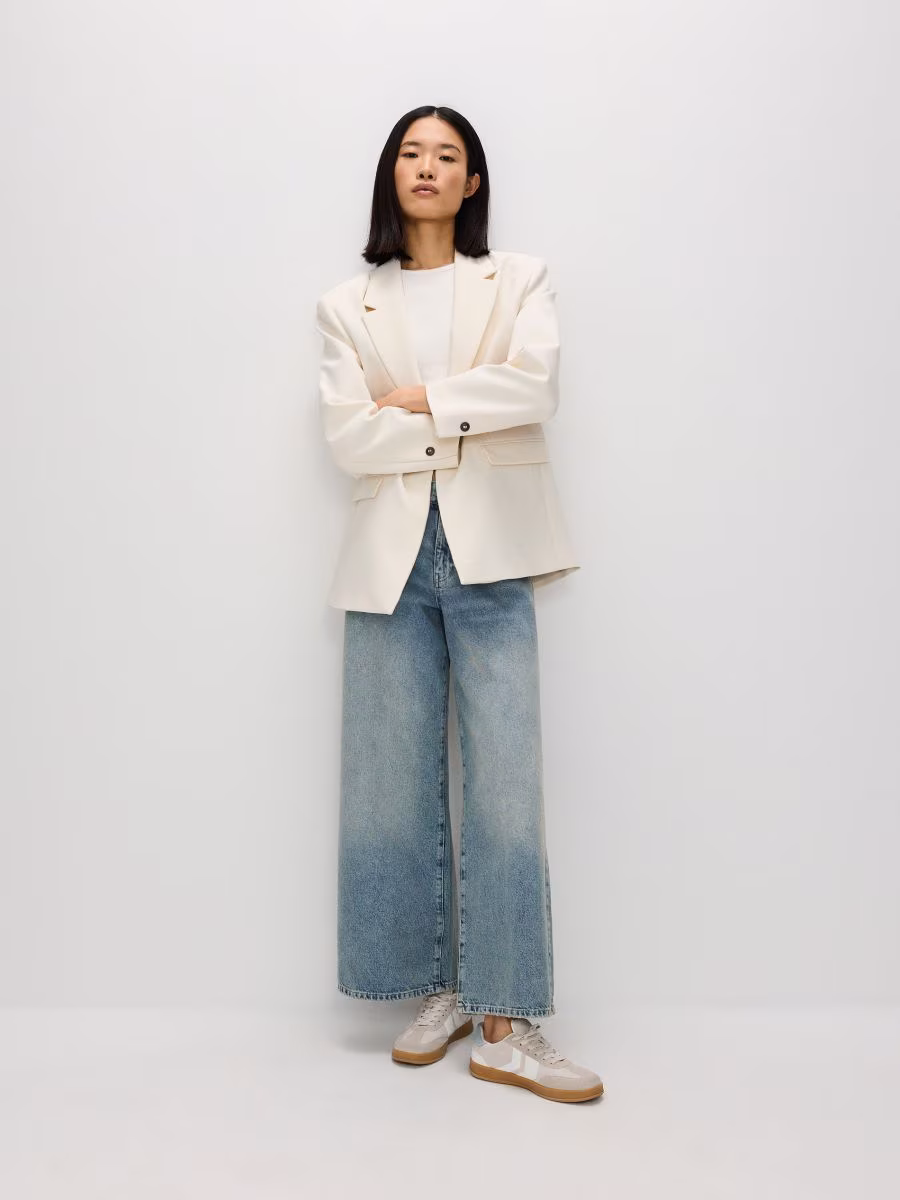 Blazer With Viscose Blend