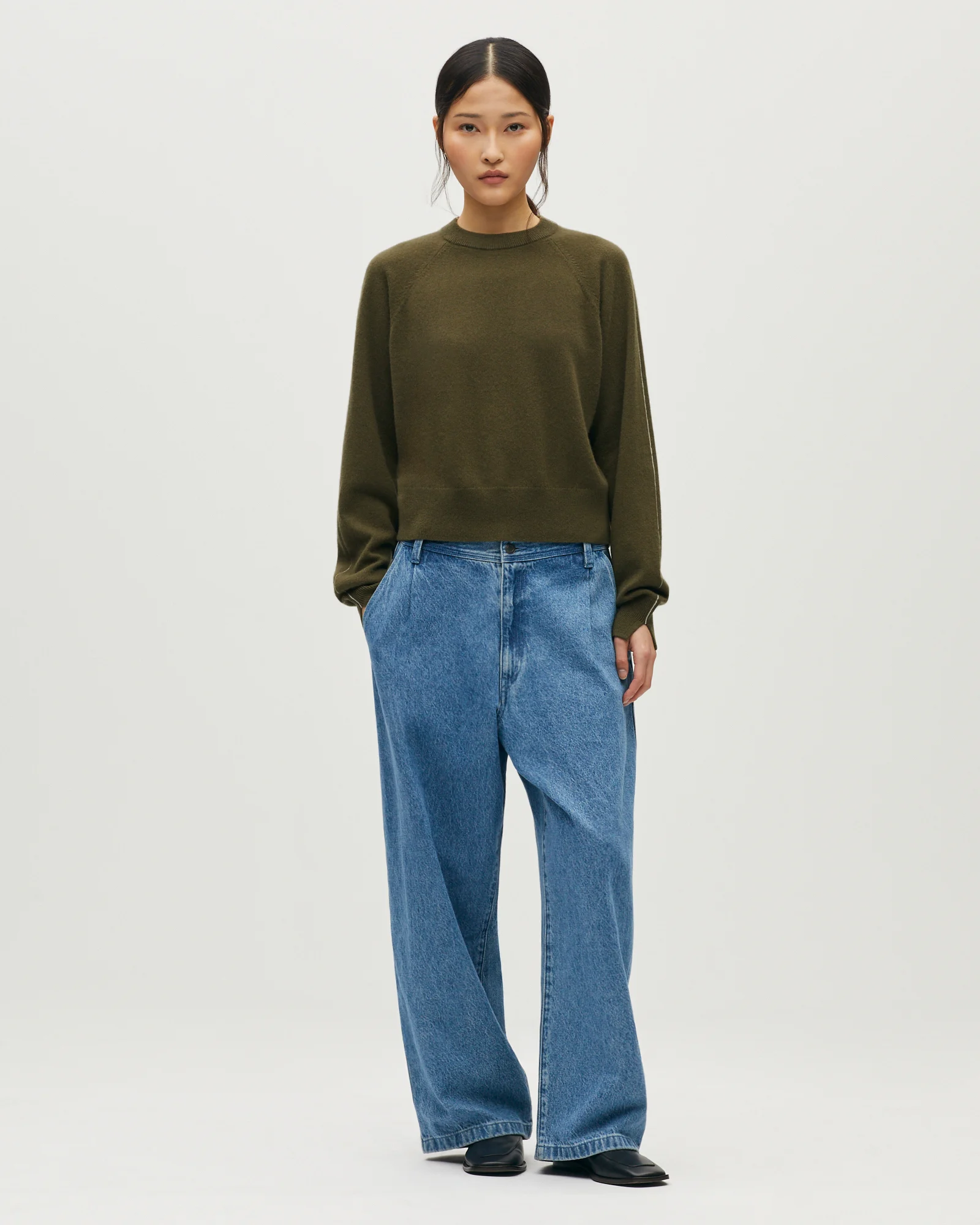 Pull col rond en cachemire