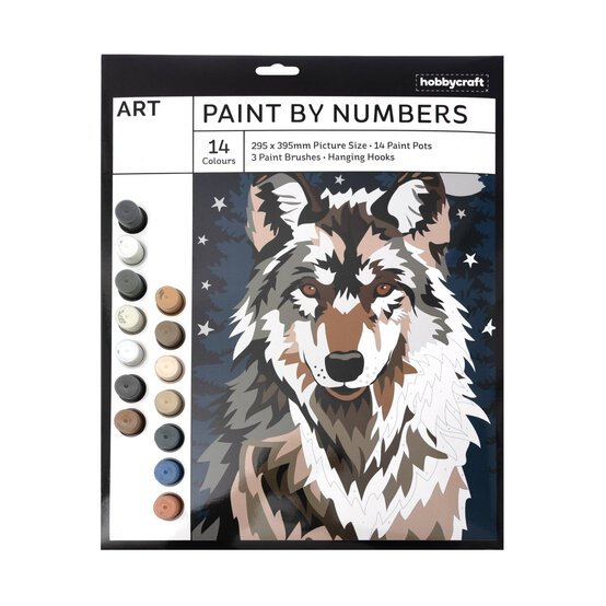 Wolf Moon Paint by Numbers