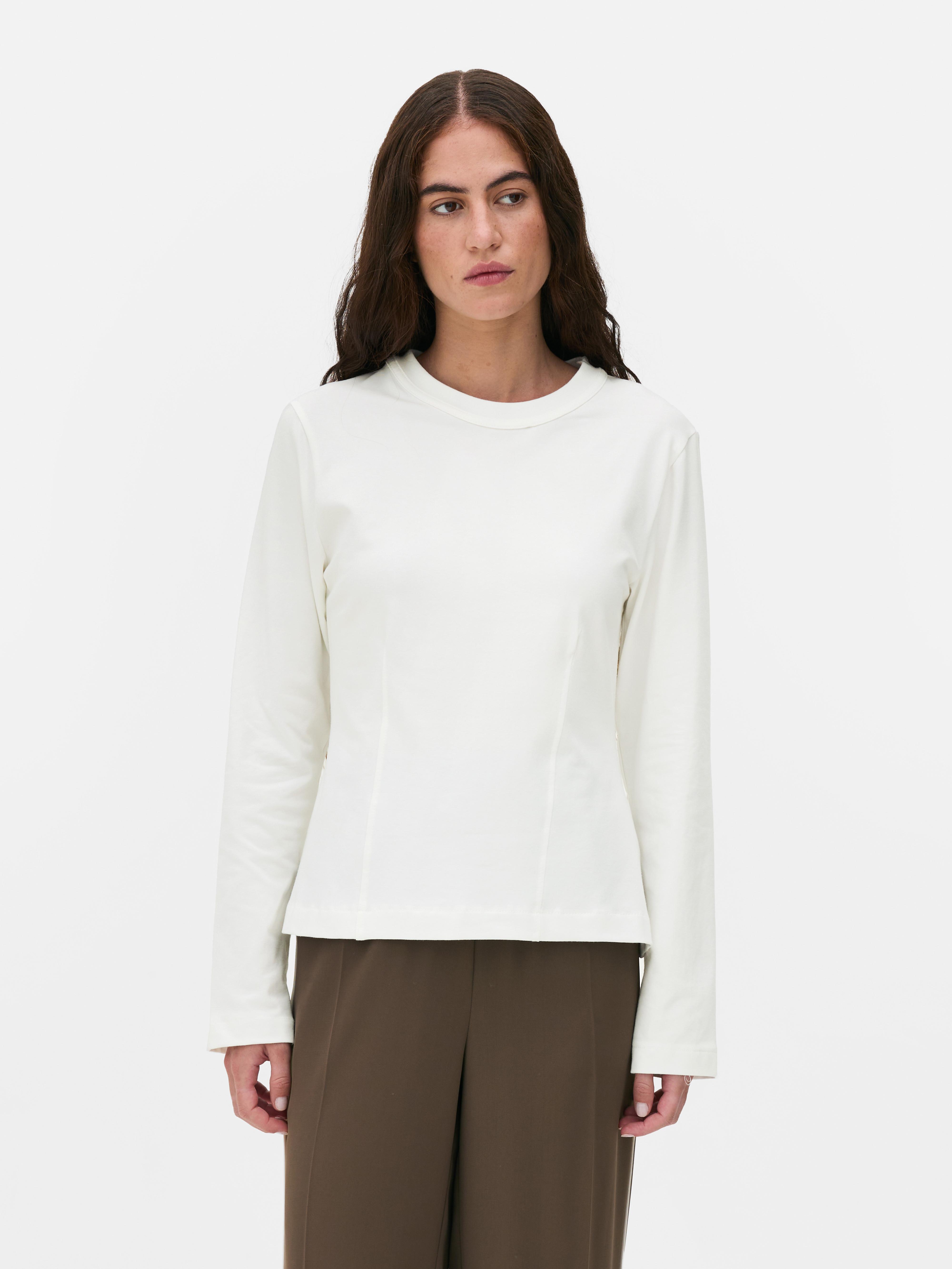 Cinched Long-Sleeve Tee