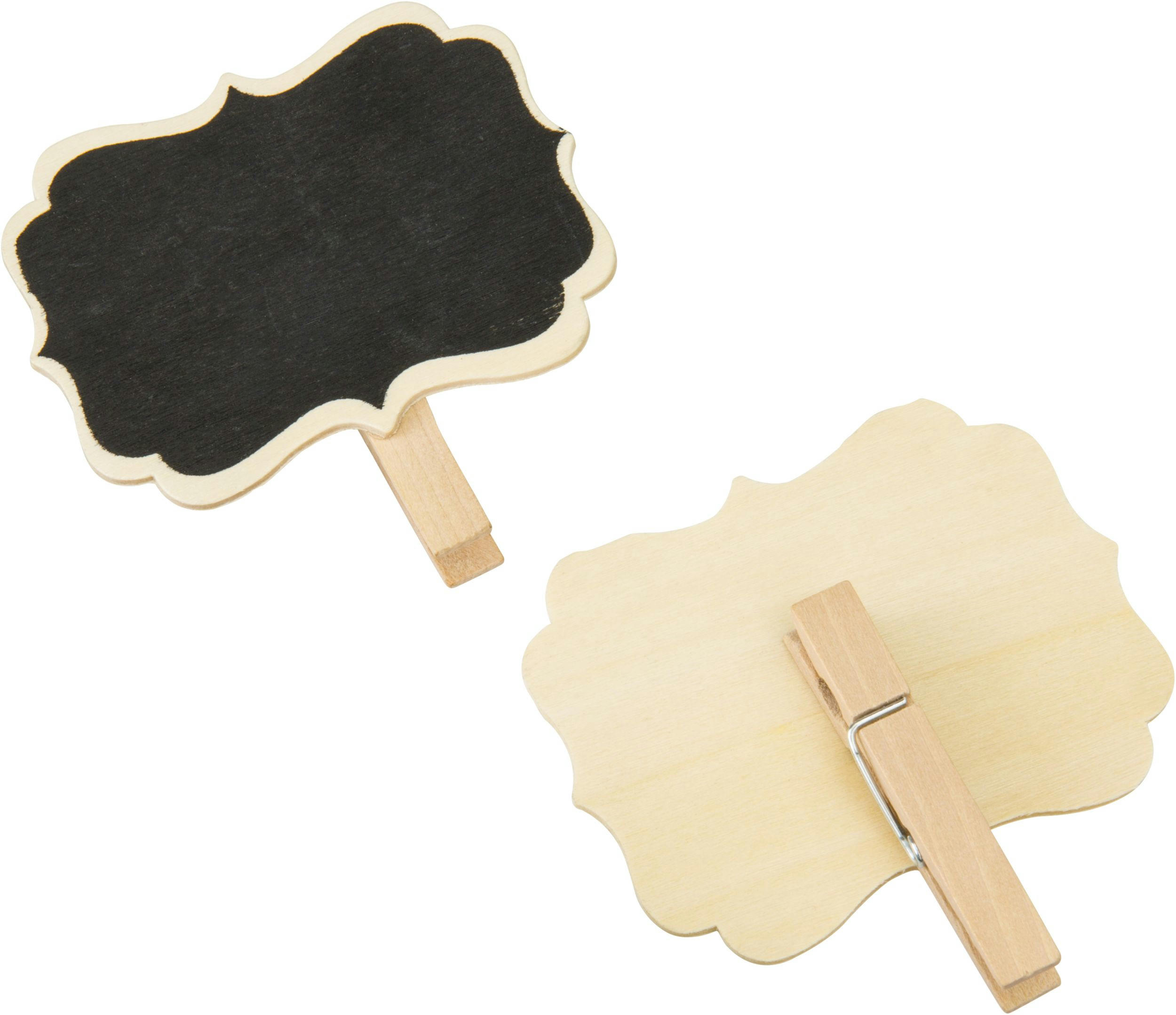 Chalkboard Label Clips, Black, 8-pk, for Birthday Party
