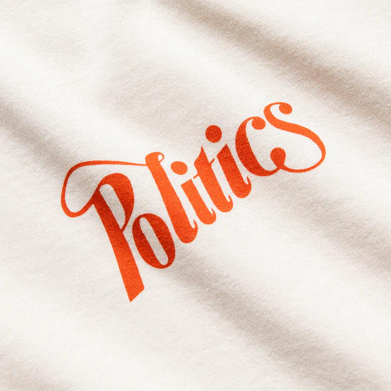 Politics Tailgate Tee - Creme