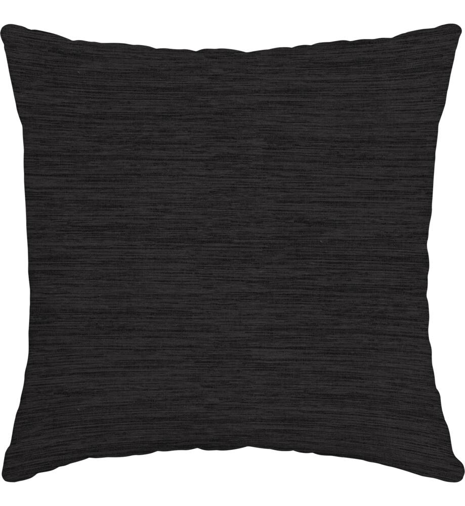 For Living Cabana Stripe Toss Cushion/Throw Pillow, 16-in x 16-in, Black