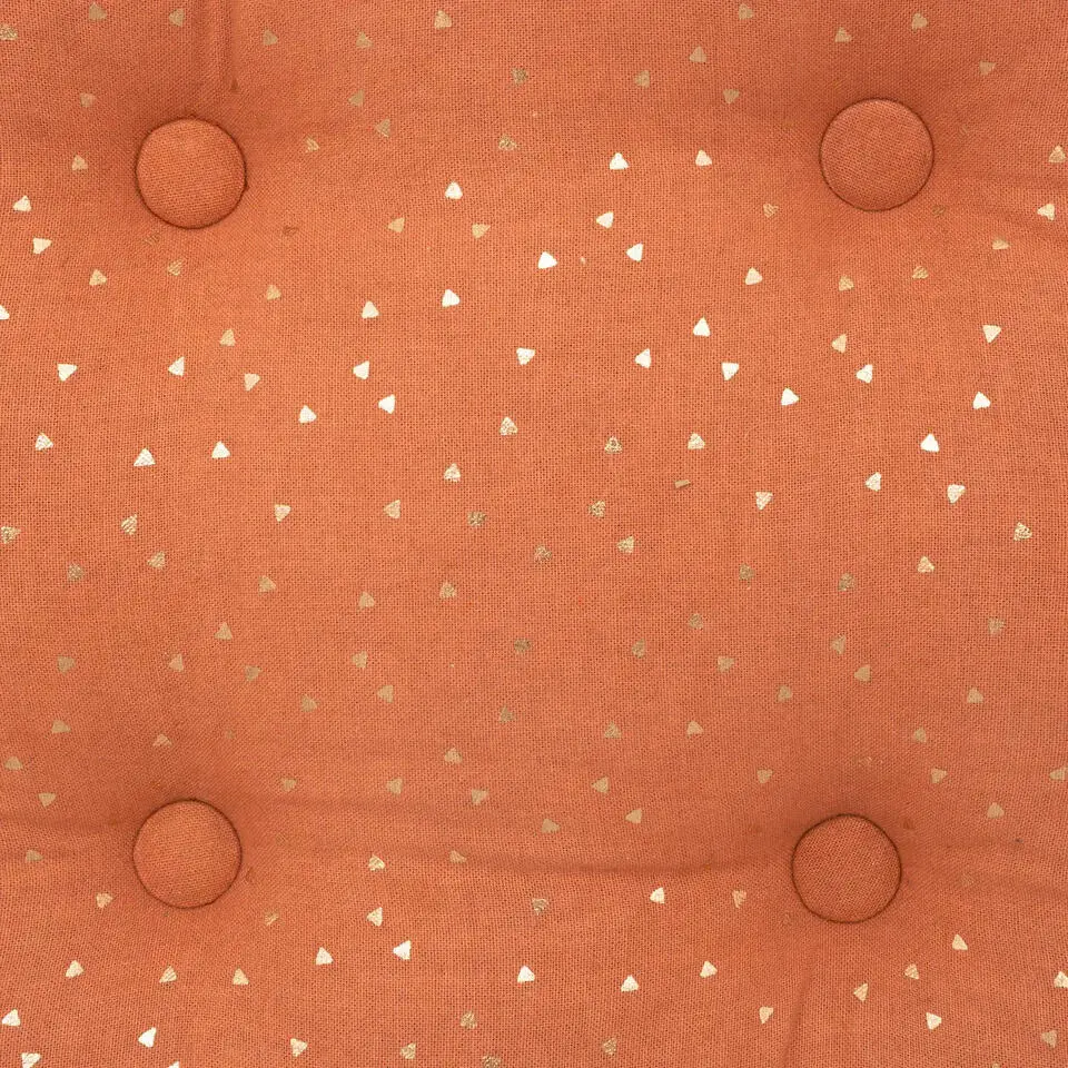 Atmosphera Vloerkussen/zitkussen Nepal - steenrood - 40 x 40 x 8 cm