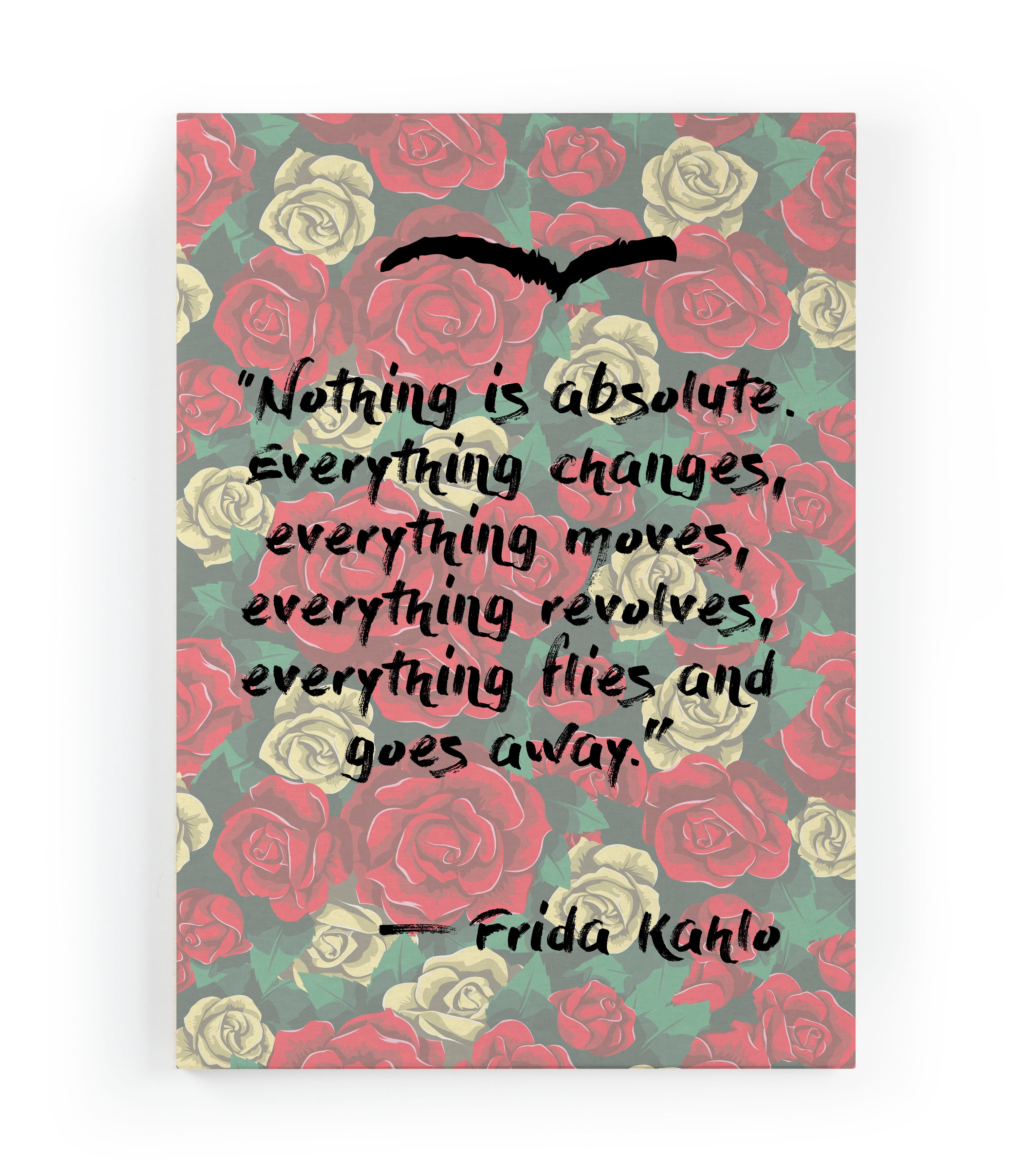 Canvas 60x40 Afdruk Frida Citaten
