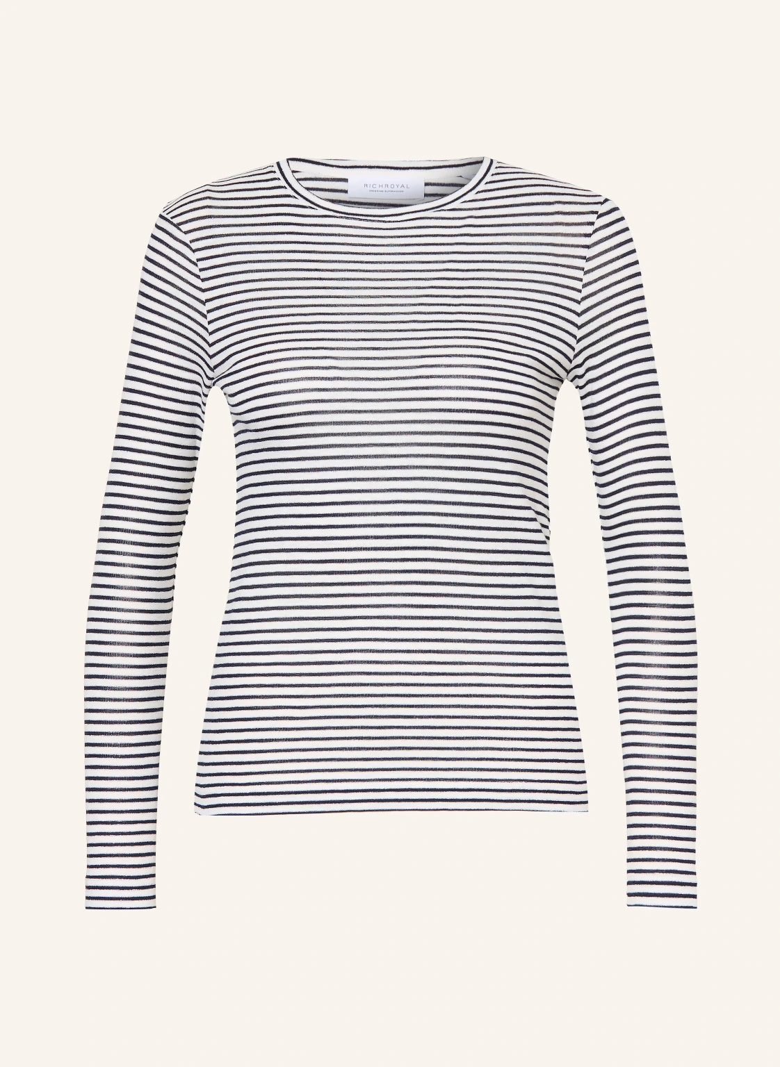 Rich & Royal Longsleeve mit Glitzergarn
