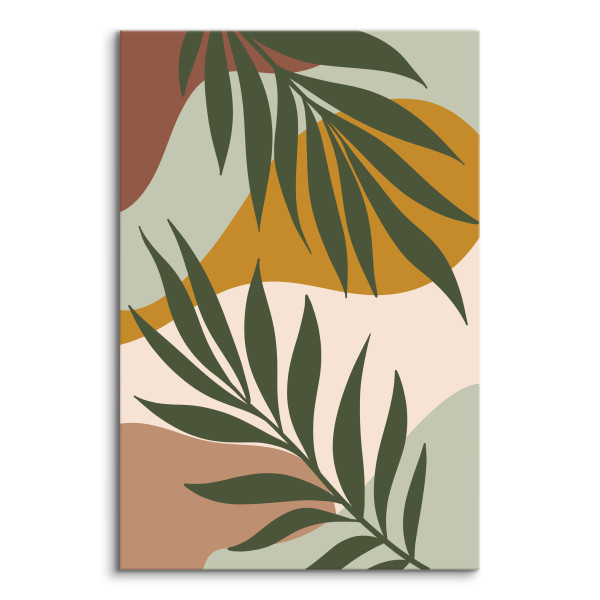 Obraz Zielone Liście Boho Palma 3D 20x30cm