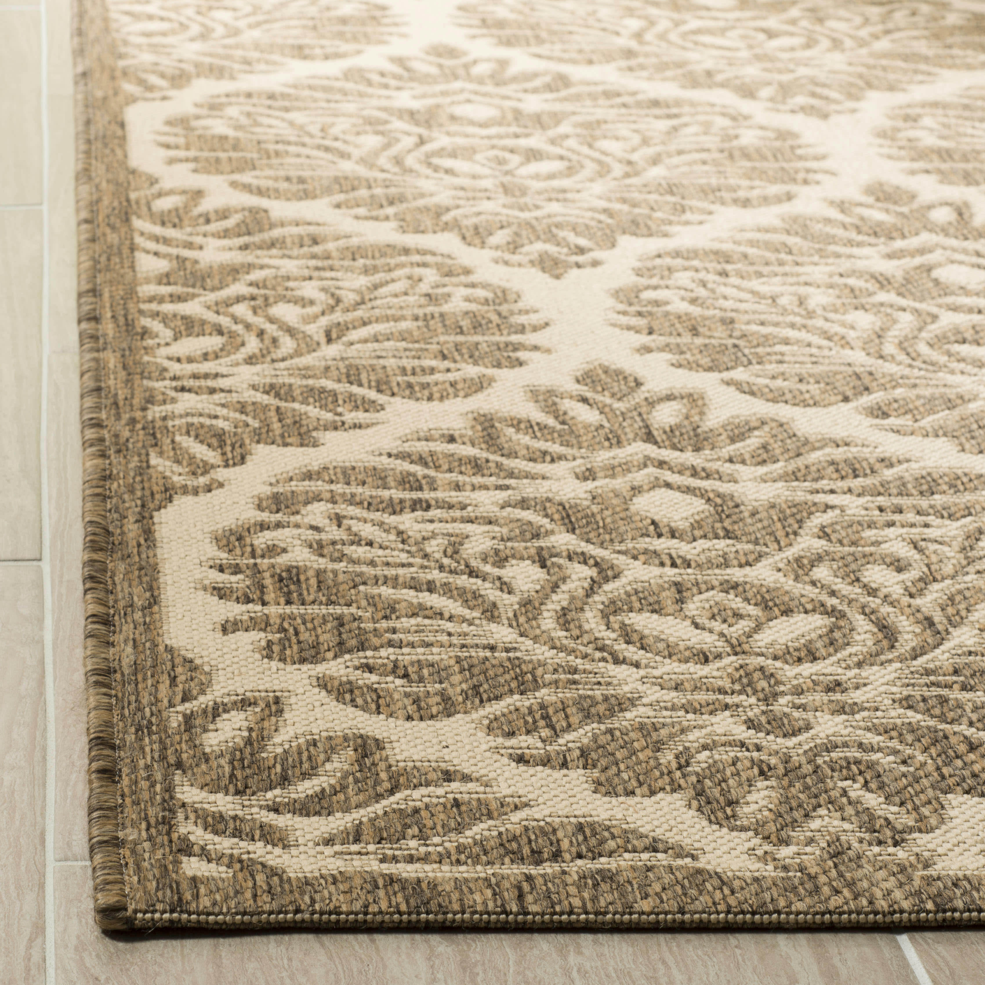 BEACHHOUSE - Tapis interieur & exterieur en crème & beige, 201 x 290 cm