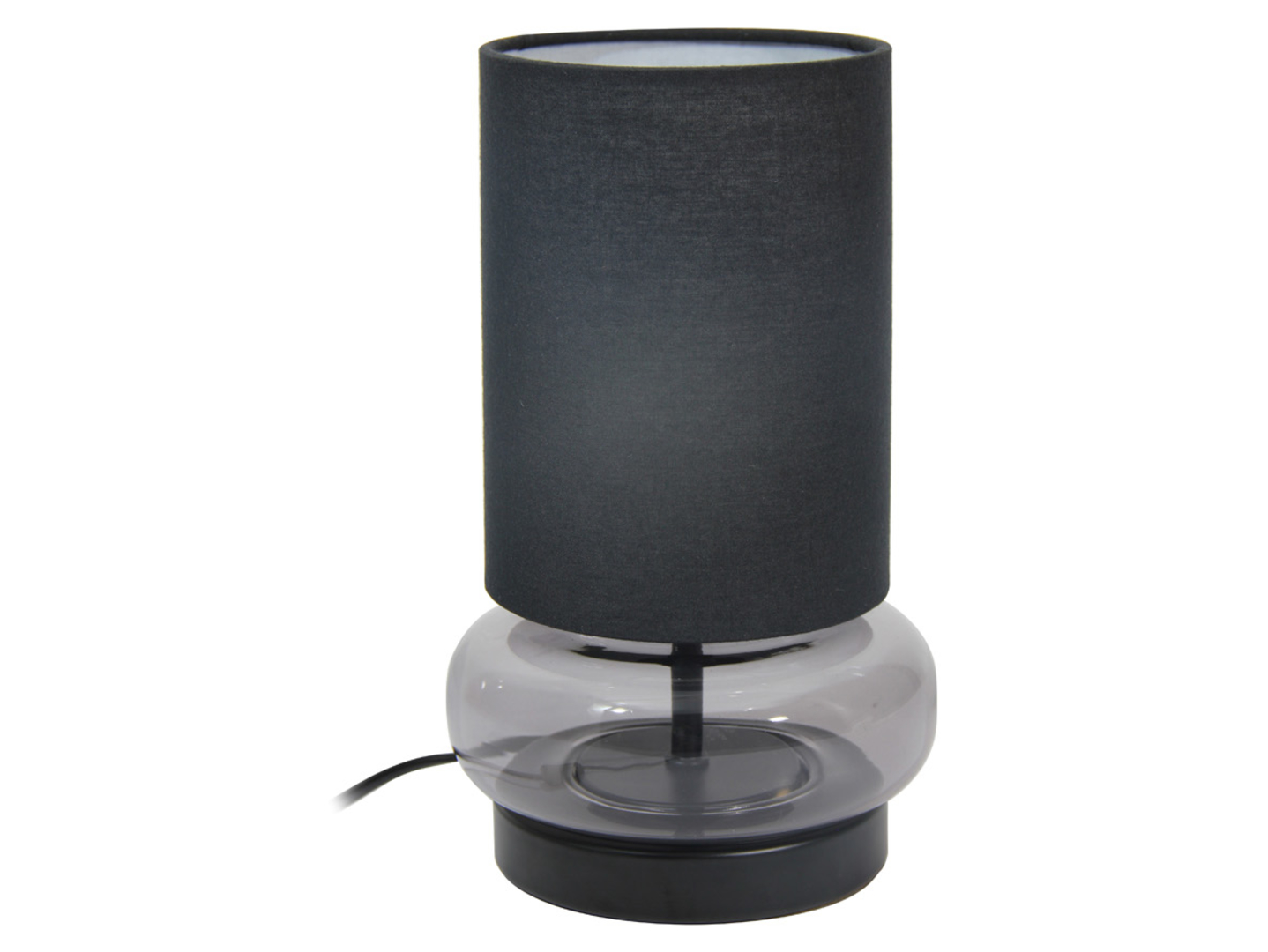 Lampa stołowa Epiro szklana grafitowa