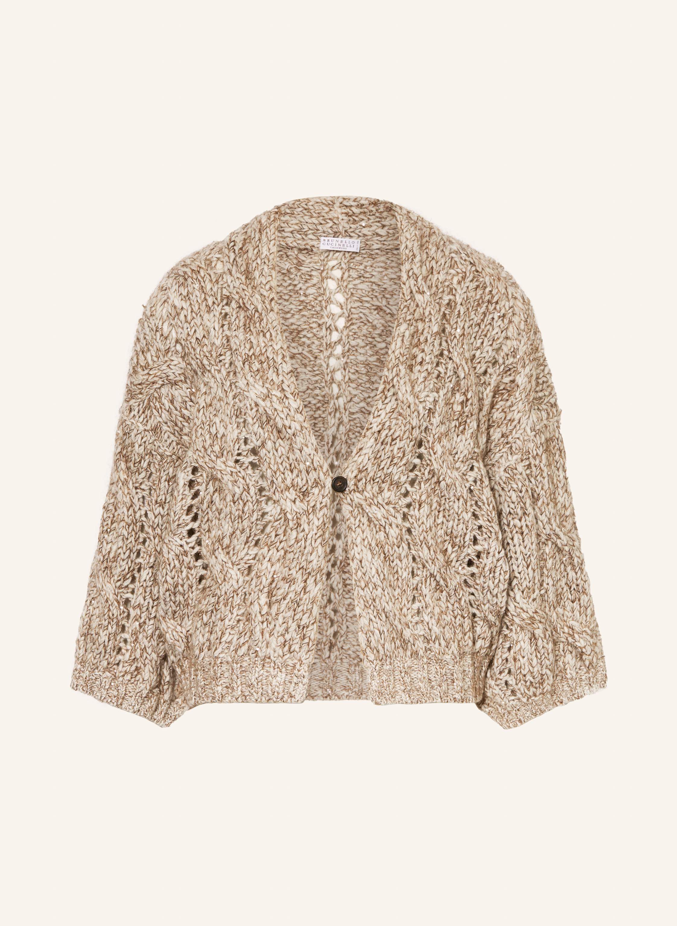 BRUNELLO CUCINELLI Strickjacke mit Cashmere und Pailletten