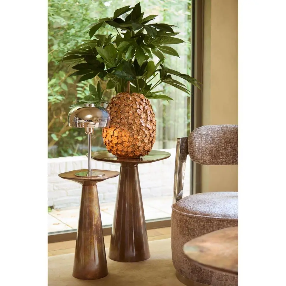 Bijzettafel Abala - Koper - 28x28x53cm