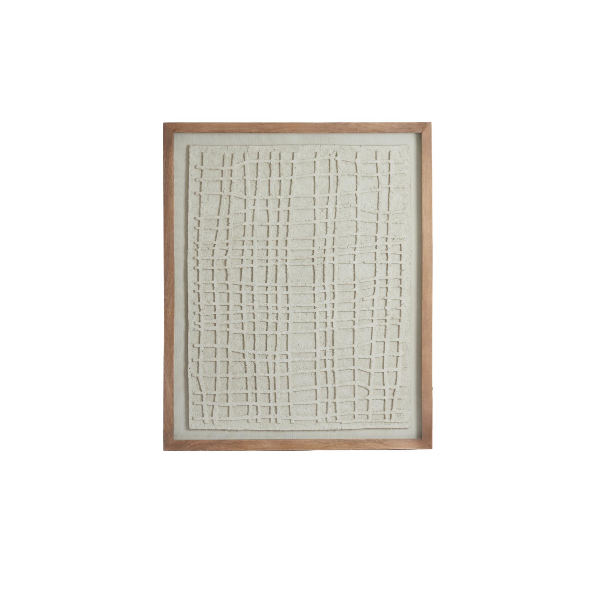 Light & Living wanddecoratie Haiku - wit - 74x2x90cm