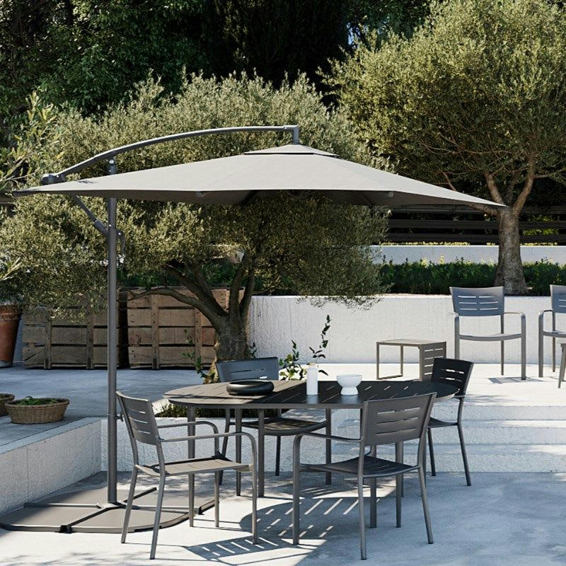 INARI - Table ovale Inari Carbone Aluminium - 6 Personnes