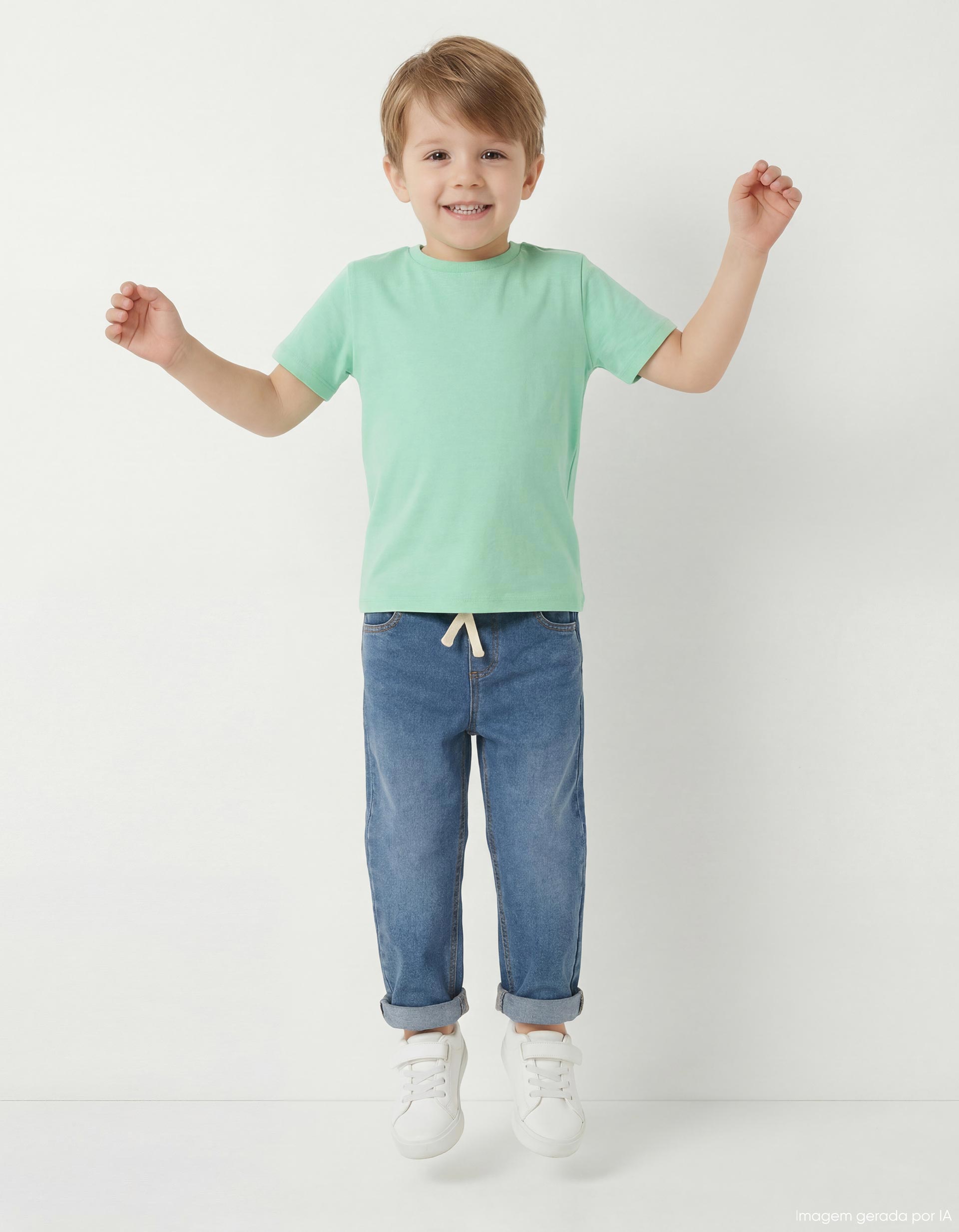 T-shirt, Menino, Verde