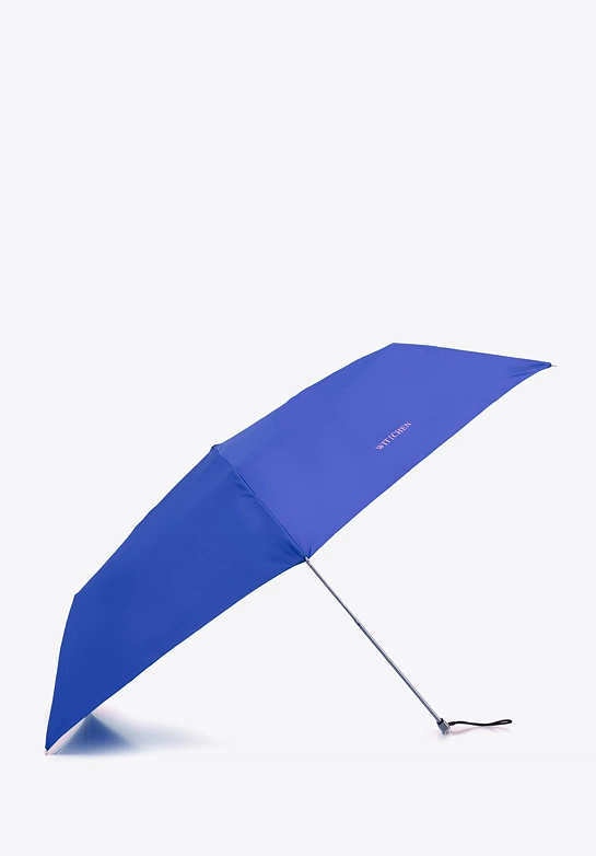 Parasol manualny krótki niebieski
