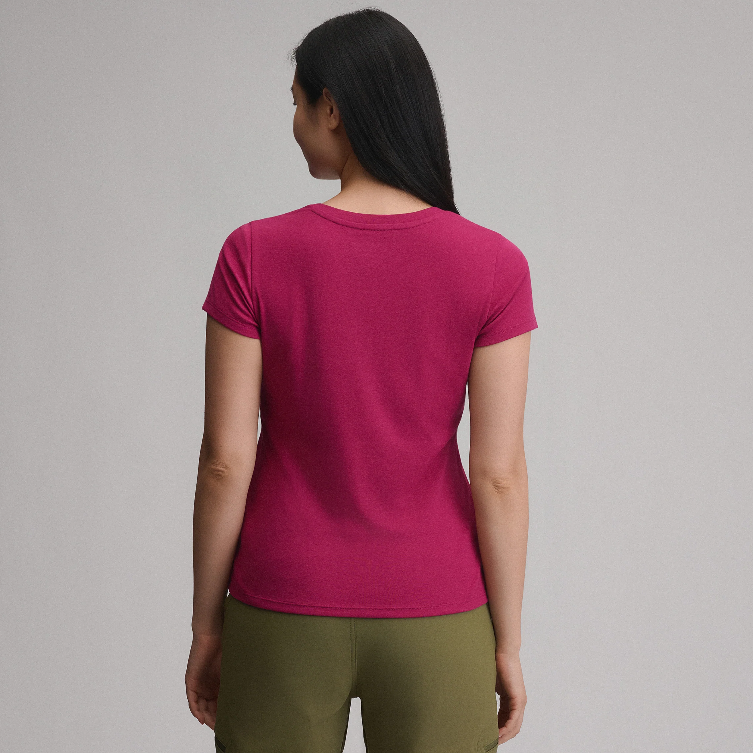 Women's Everyday Short-Sleeve V-Neck T-Shirt