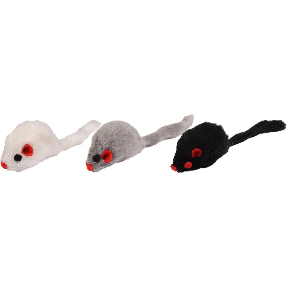 Flamingo Plush Mouse Tube cat toy 60 units