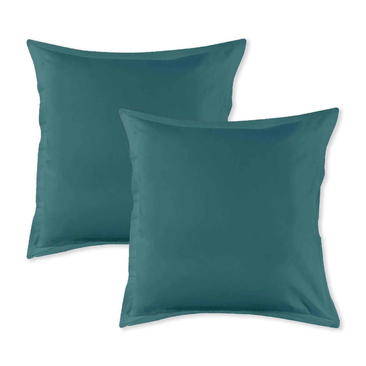 COTON UNIS - Lot de 2 taies d'oreiller coton  canard 64x64cm canard 64x64cm