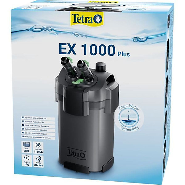 Filtre extérieur TETRA EX 1000 Plus pour aquarium 150-300 L Noir 1150 L/h