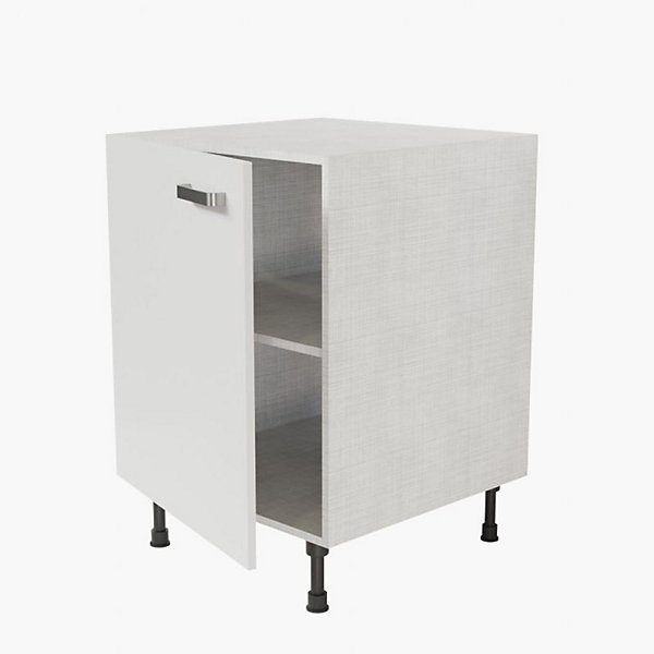 Meuble de cuisine bas - 60 cm - Caisson coloris Lino