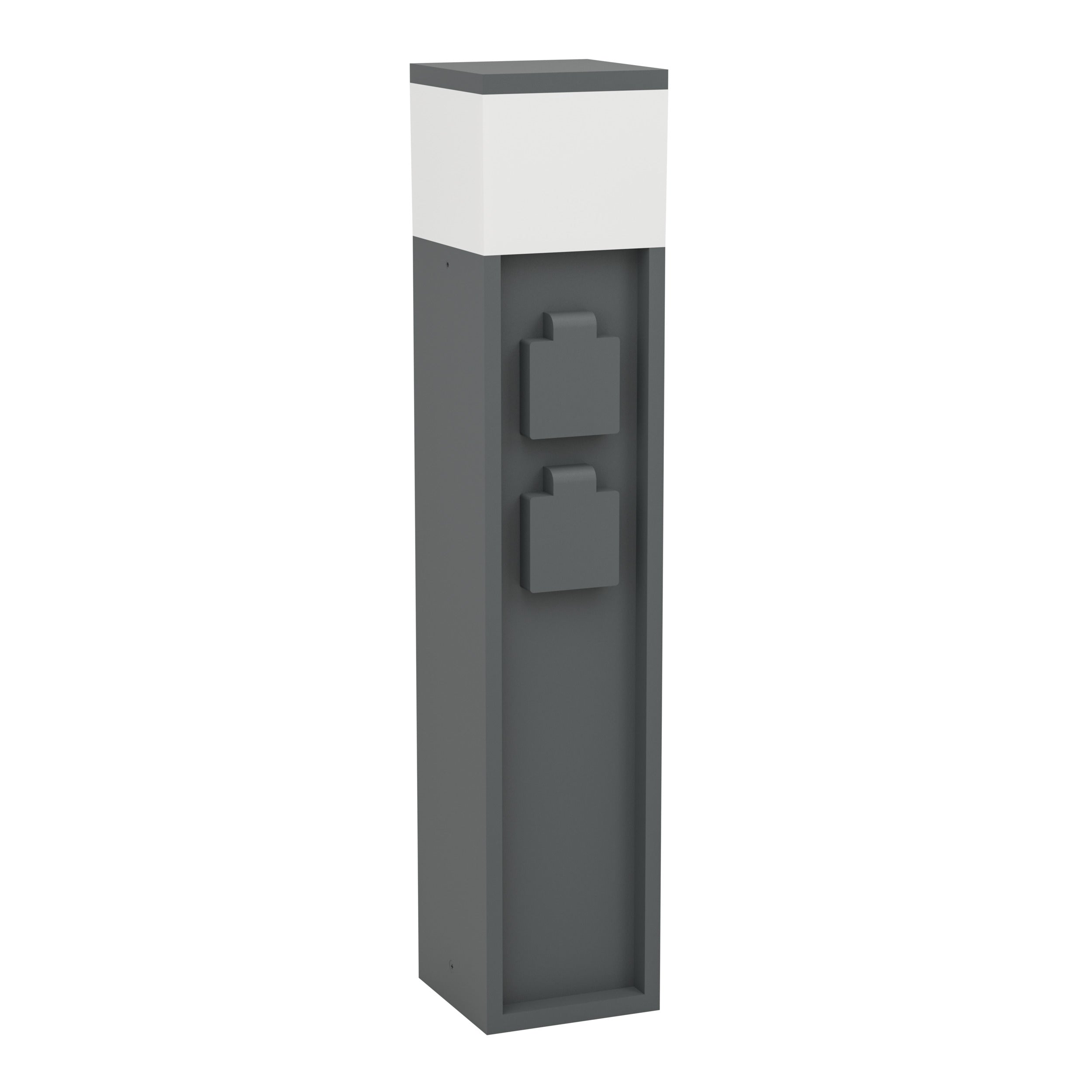 EGLO stopcontact zuil buiten Park5 - e27 - 50 cm - antraciet/wit